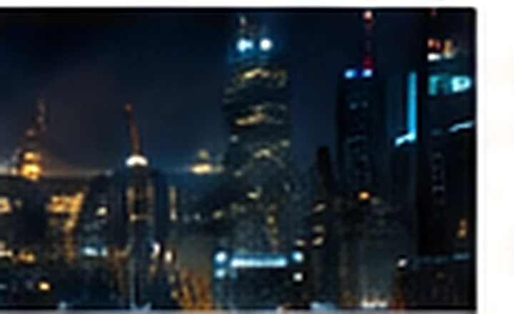 City skyline at night